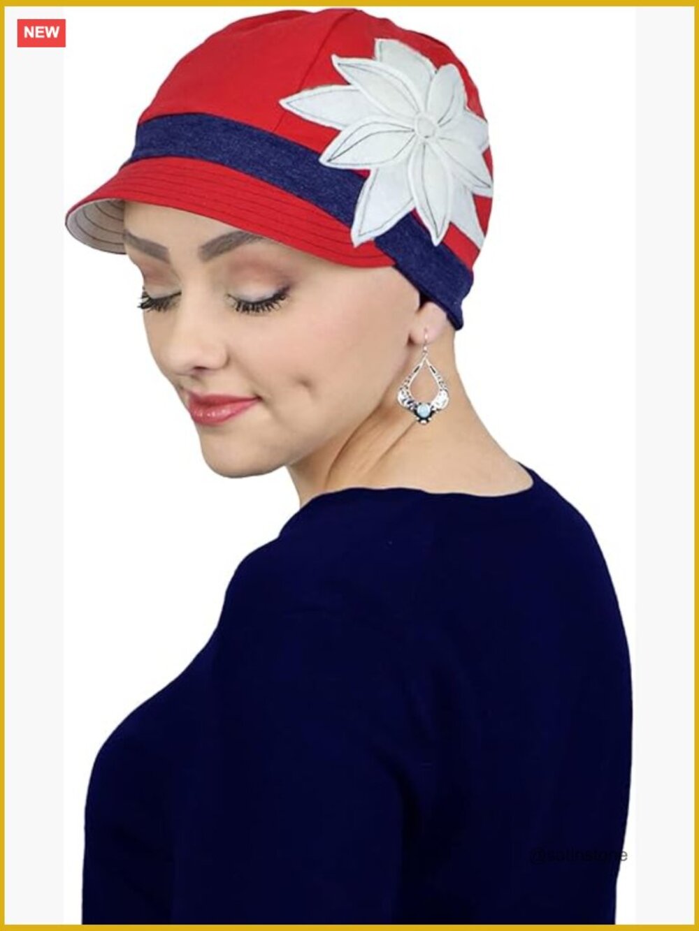 Cotton Baseball Cap Chemo Hat For Women With Hair Loss Full Coverage Sun
